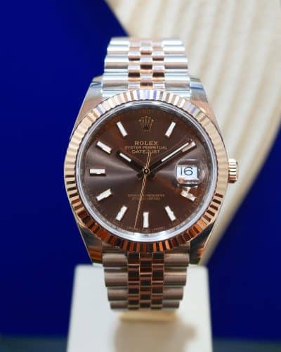 Rolex Datejust 41mm Rose Gold Chocolate Dial ref.126331